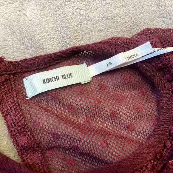 Burghandy Lace Flowy Dress - Picture 4 of 4